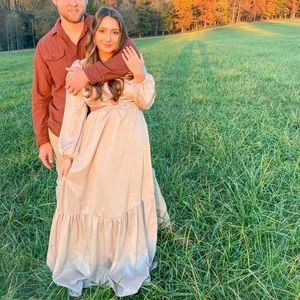 Satin Ring Cut-Out Maxi Dress